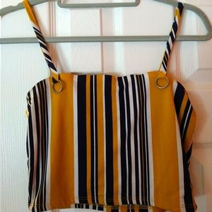 Bell-Bottom Striped Set